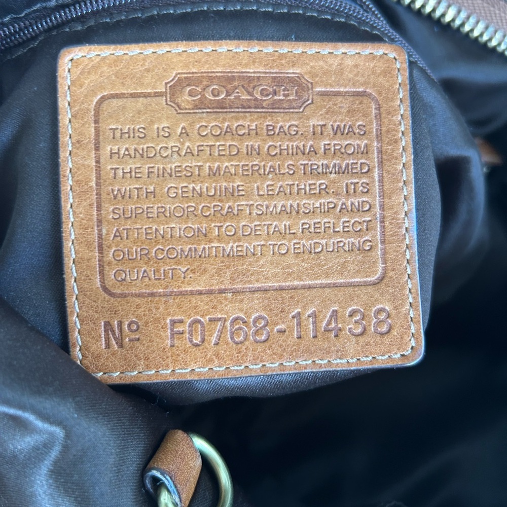 Coach Signature Bleecker duffel shoulder bag - Picture 9 of 10